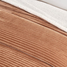 Load image into Gallery viewer, Ribbed Sherpa Throw Blanket - Corduroy Collection