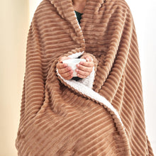 Load image into Gallery viewer, Ribbed Sherpa Throw Blanket - Corduroy Collection