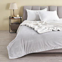 Load image into Gallery viewer, Ribbed Sherpa Throw Blanket - Corduroy Collection