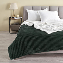 Load image into Gallery viewer, Ribbed Sherpa Throw Blanket - Corduroy Collection
