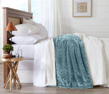 Load image into Gallery viewer, Velvet Plush Sherpa Luxury Bed Blanket - Cielo Collection