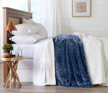 Load image into Gallery viewer, Velvet Plush Sherpa Luxury Bed Blanket - Cielo Collection