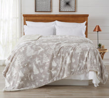 Load image into Gallery viewer, Velvet Plush Sherpa Luxury Bed Blanket - Cielo Collection