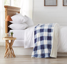 Load image into Gallery viewer, Velvet Plush Sherpa Luxury Bed Blanket - Cielo Collection