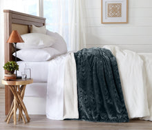 Load image into Gallery viewer, Velvet Plush Sherpa Luxury Bed Blanket - Cielo Collection