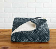 Load image into Gallery viewer, Velvet Plush Sherpa Luxury Bed Blanket - Cielo Collection