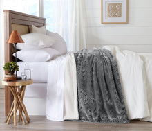 Load image into Gallery viewer, Velvet Plush Sherpa Luxury Bed Blanket - Cielo Collection