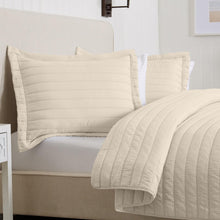 Load image into Gallery viewer, Solid Striped Quilt - Virginia Collection
