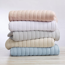 Load image into Gallery viewer, Solid Striped Quilt - Virginia Collection
