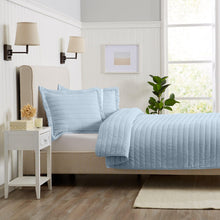Load image into Gallery viewer, Solid Striped Quilt - Virginia Collection