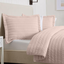 Load image into Gallery viewer, Solid Striped Quilt - Virginia Collection