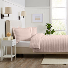 Load image into Gallery viewer, Solid Striped Quilt - Virginia Collection