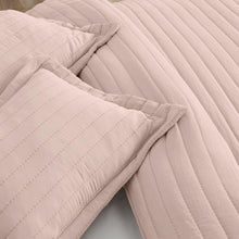 Load image into Gallery viewer, Solid Striped Quilt - Virginia Collection