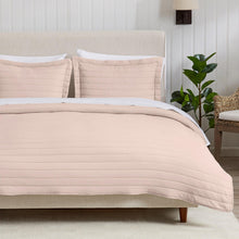 Load image into Gallery viewer, Solid Striped Quilt - Virginia Collection