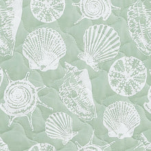 Load image into Gallery viewer, Green Seashell Quilt - Emerald Bay
