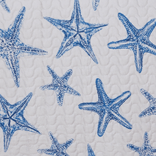 Load image into Gallery viewer, Blue Seashell Coastal Quilt Set - Trinidad Collection