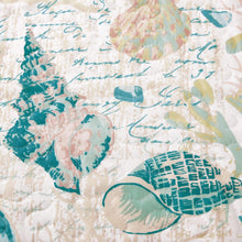 Load image into Gallery viewer, Seashell &amp; Coral Quilt Set - Westsands Collection