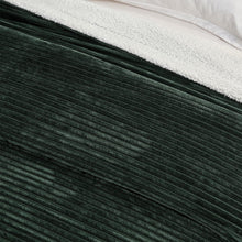 Load image into Gallery viewer, Ribbed Sherpa Throw Blanket - Corduroy Collection