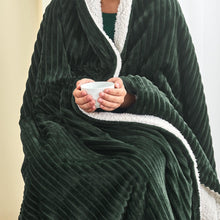 Load image into Gallery viewer, Ribbed Sherpa Throw Blanket - Corduroy Collection