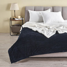 Load image into Gallery viewer, Ribbed Sherpa Throw Blanket - Corduroy Collection
