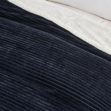 Load image into Gallery viewer, Ribbed Sherpa Throw Blanket - Corduroy Collection
