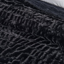 Load image into Gallery viewer, Ruched Faux Fur Throw Blanket - Alondra Collection