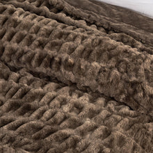 Load image into Gallery viewer, Ruched Faux Fur Throw Blanket - Alondra Collection