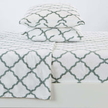 Load image into Gallery viewer, Printed Plush Sheet - Velvet Luxe Lattice Collection