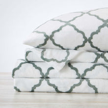 Load image into Gallery viewer, Printed Plush Sheet - Velvet Luxe Lattice Collection