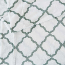 Load image into Gallery viewer, Printed Plush Sheet - Velvet Luxe Lattice Collection