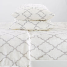 Load image into Gallery viewer, Printed Plush Sheet - Velvet Luxe Lattice Collection