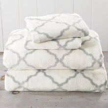 Load image into Gallery viewer, Printed Plush Sheet - Velvet Luxe Lattice Collection