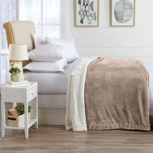 Load image into Gallery viewer, Velvet Plush Sherpa Luxury Bed Blanket - Kinsley Collection