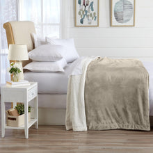 Load image into Gallery viewer, Velvet Plush Sherpa Luxury Bed Blanket - Kinsley Collection