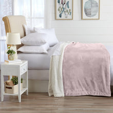 Load image into Gallery viewer, Velvet Plush Sherpa Luxury Bed Blanket - Kinsley Collection