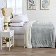 Load image into Gallery viewer, Velvet Plush Sherpa Luxury Bed Blanket - Kinsley Collection
