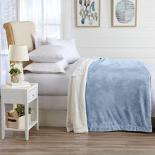 Load image into Gallery viewer, Velvet Plush Sherpa Luxury Bed Blanket - Kinsley Collection