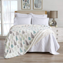 Load image into Gallery viewer, Velvet Plush Sherpa Luxury Bed Blanket - Kinsley Collection