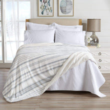 Load image into Gallery viewer, Velvet Plush Sherpa Luxury Bed Blanket - Kinsley Collection