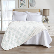 Load image into Gallery viewer, Velvet Plush Sherpa Luxury Bed Blanket - Kinsley Collection