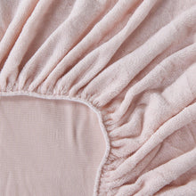 Load image into Gallery viewer, Solid Plush Fitted Sheet - Velvet Luxe Collection