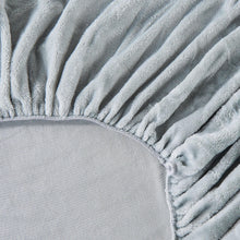 Load image into Gallery viewer, Solid Plush Fitted Sheet - Velvet Luxe Collection