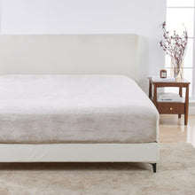 Load image into Gallery viewer, Solid Plush Fitted Sheet - Velvet Luxe Collection