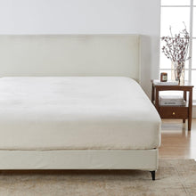 Load image into Gallery viewer, Solid Plush Fitted Sheet - Velvet Luxe Collection
