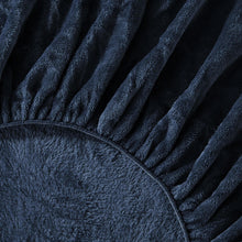 Load image into Gallery viewer, Solid Plush Fitted Sheet - Velvet Luxe Collection