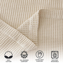 Load image into Gallery viewer, 100% Cotton Waffle Weave Blanket - Mikala Collection