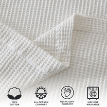 Load image into Gallery viewer, 100% Cotton Waffle Weave Blanket - Mikala Collection
