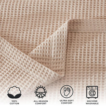 Load image into Gallery viewer, 100% Cotton Waffle Weave Blanket - Mikala Collection