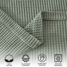 Load image into Gallery viewer, 100% Cotton Waffle Weave Blanket - Mikala Collection