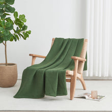Load image into Gallery viewer, 100% Cotton Waffle Weave Blanket - Mikala Collection